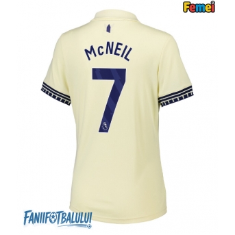 Everton Dwight McNeil #7 Tricou Fotbal Replică 2025-26 Femei Deplasare